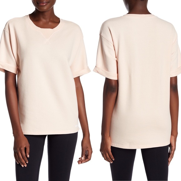 2/$50 Ivy Park Blue Sweatshirt with Roll Sleeves - Picture 7 of 10